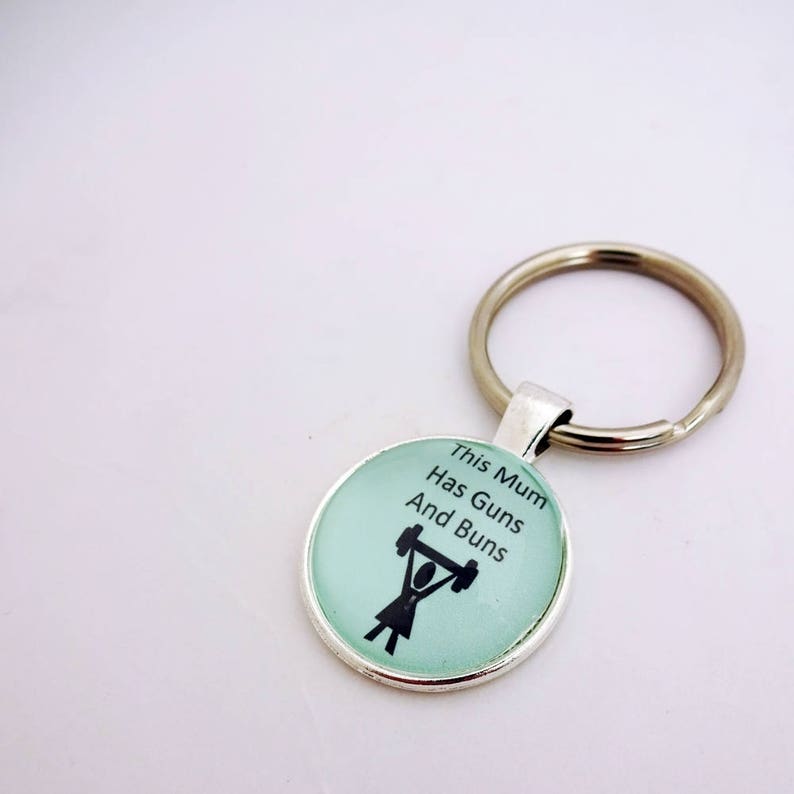Funny Keyring, Mom Keyring, Mum Key Fob, Fitness Keyring, Funny Mom Key