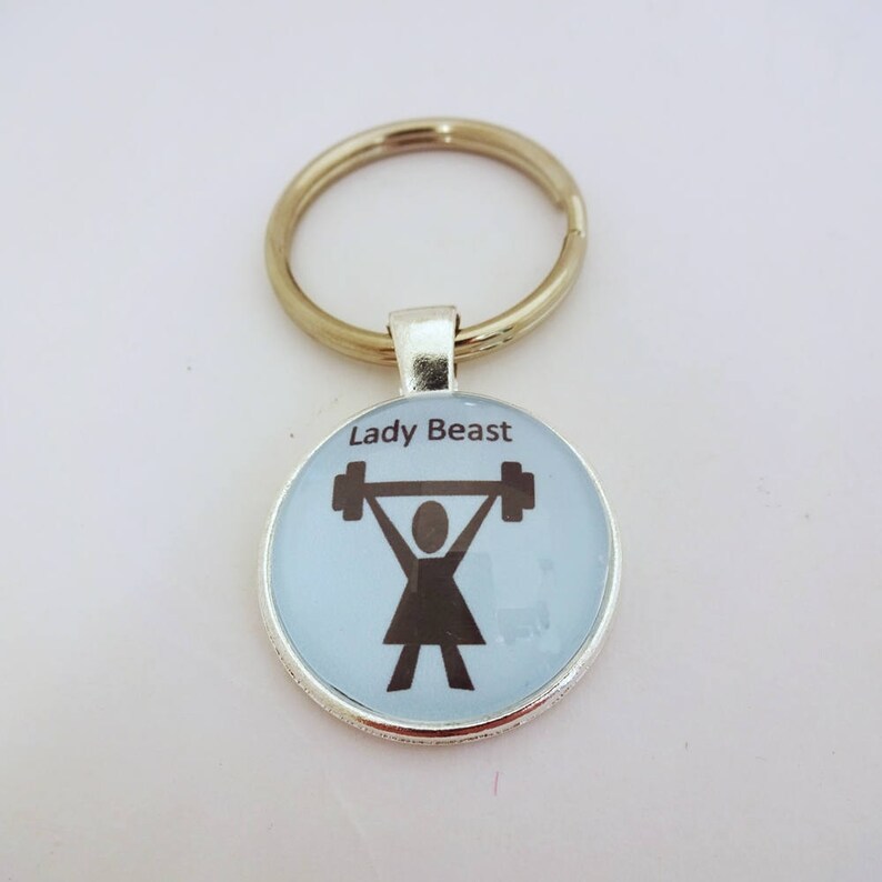 Lady Beast Key Ring Crossfit Key Fob Girls Who Lift - Etsy