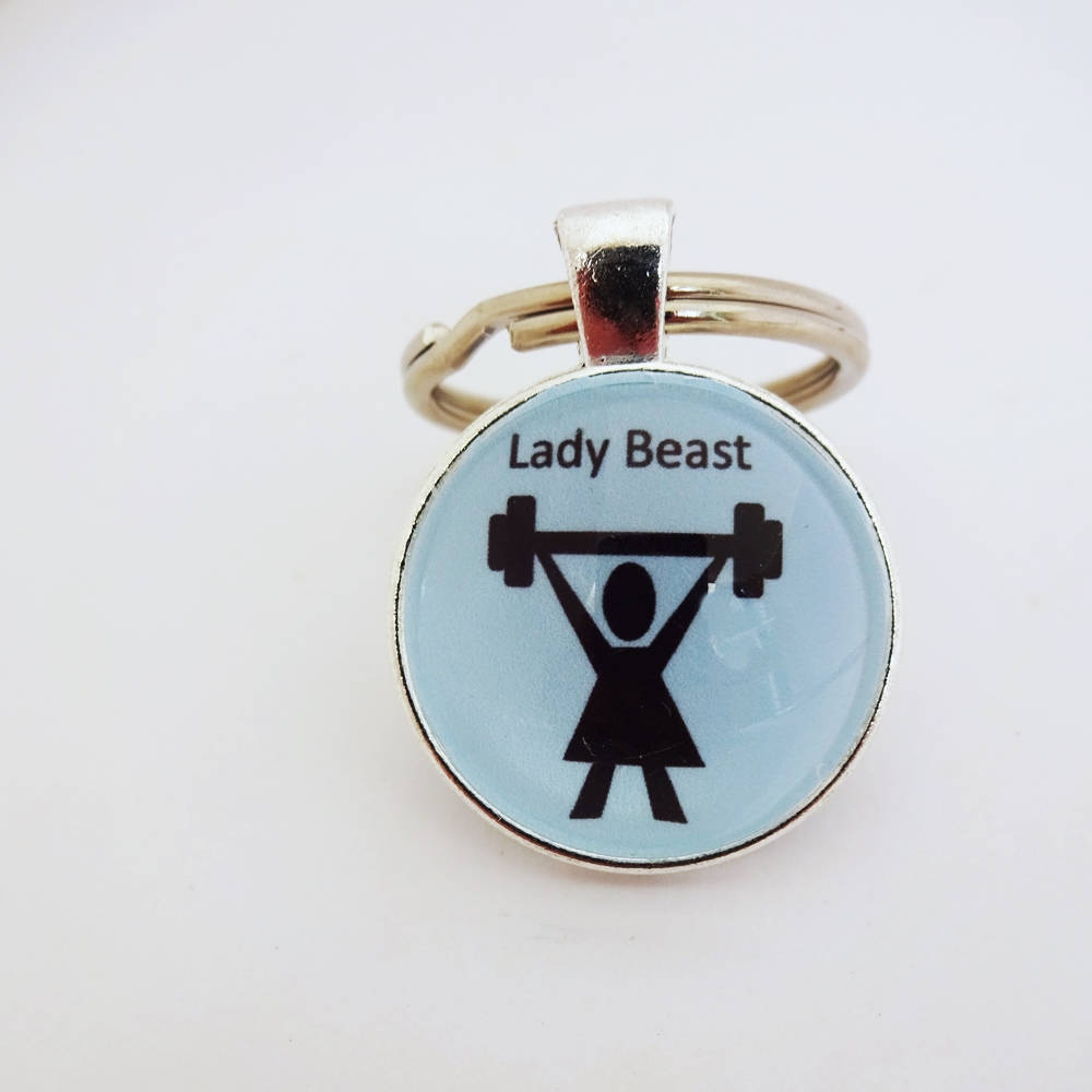 Lady Beast Key Ring Crossfit Key Fob Girls Who Lift - Etsy