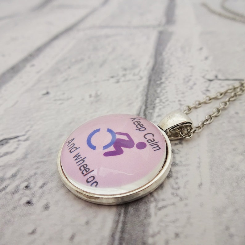 Wheelchair Necklace Disabled Pendant Chronic Illness Etsy