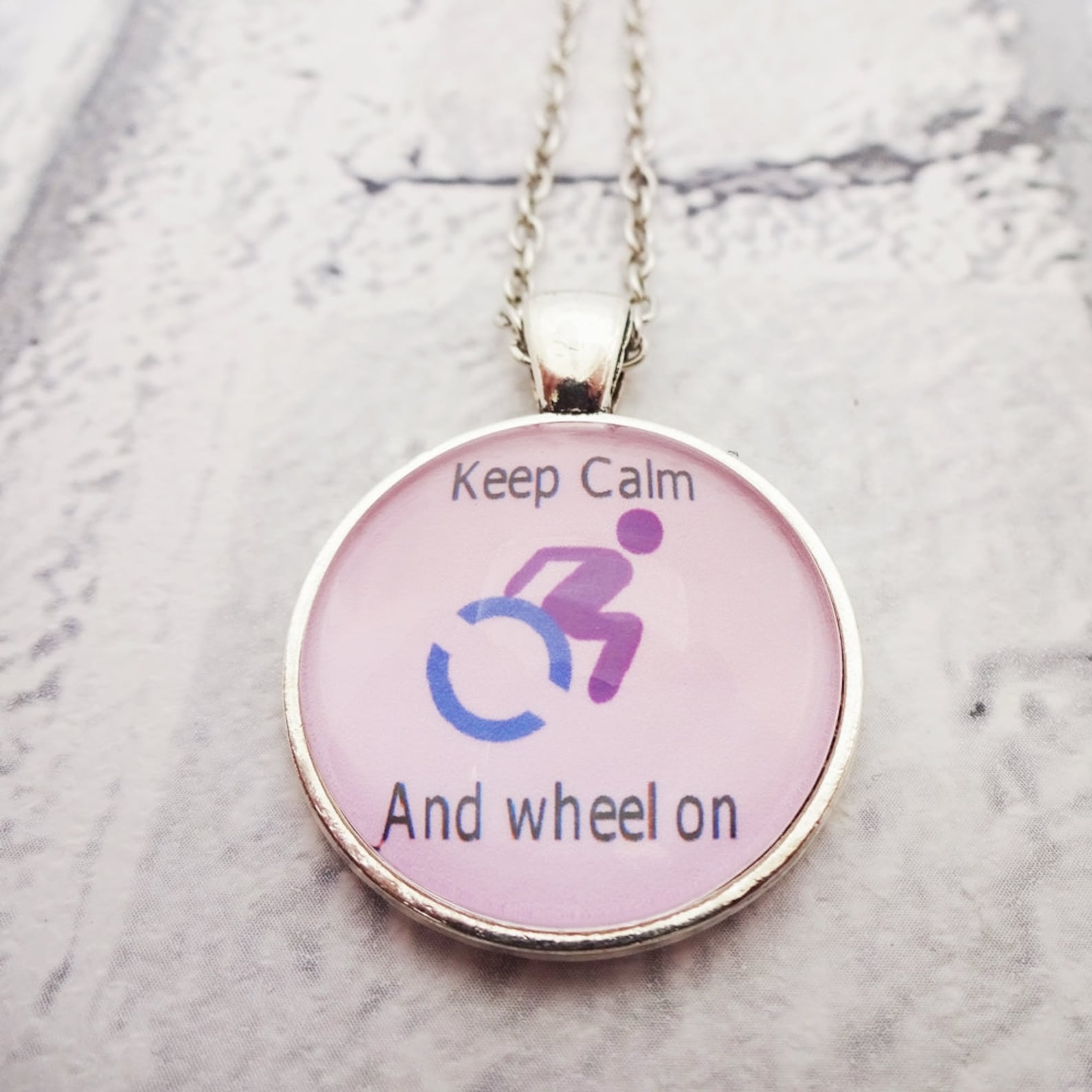 Wheelchair Necklace Disabled Pendant Chronic Illness Etsy