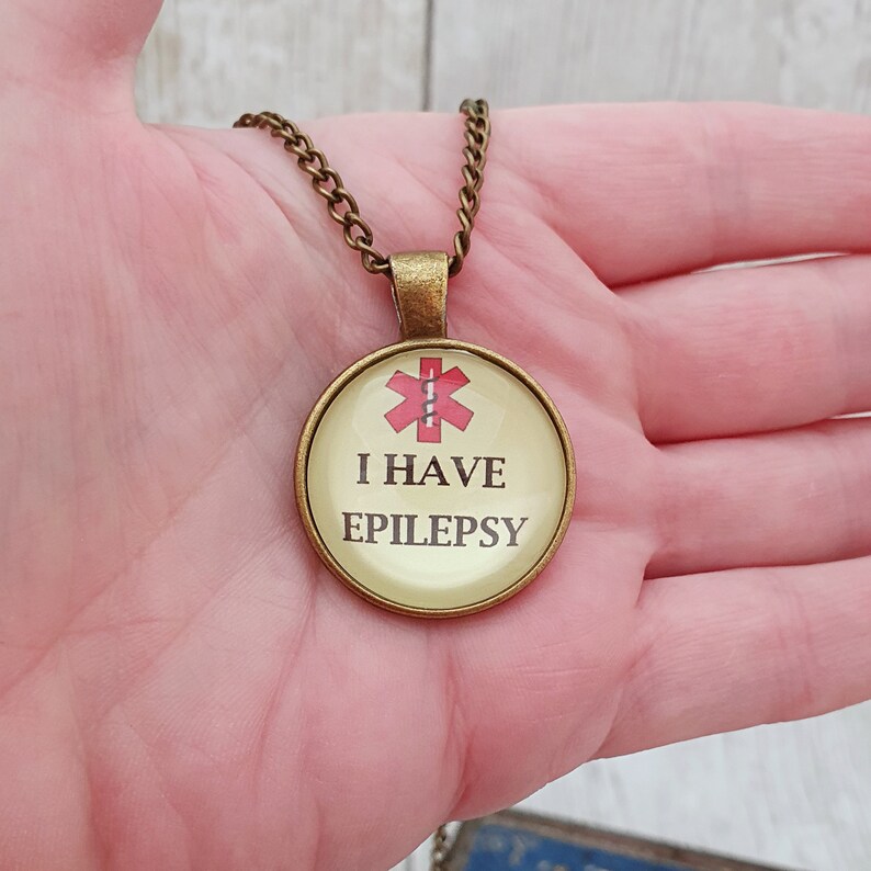 Epilepsy Necklace, Medical Alert Necklace, Epilepsy Jewelry, Epilepsy