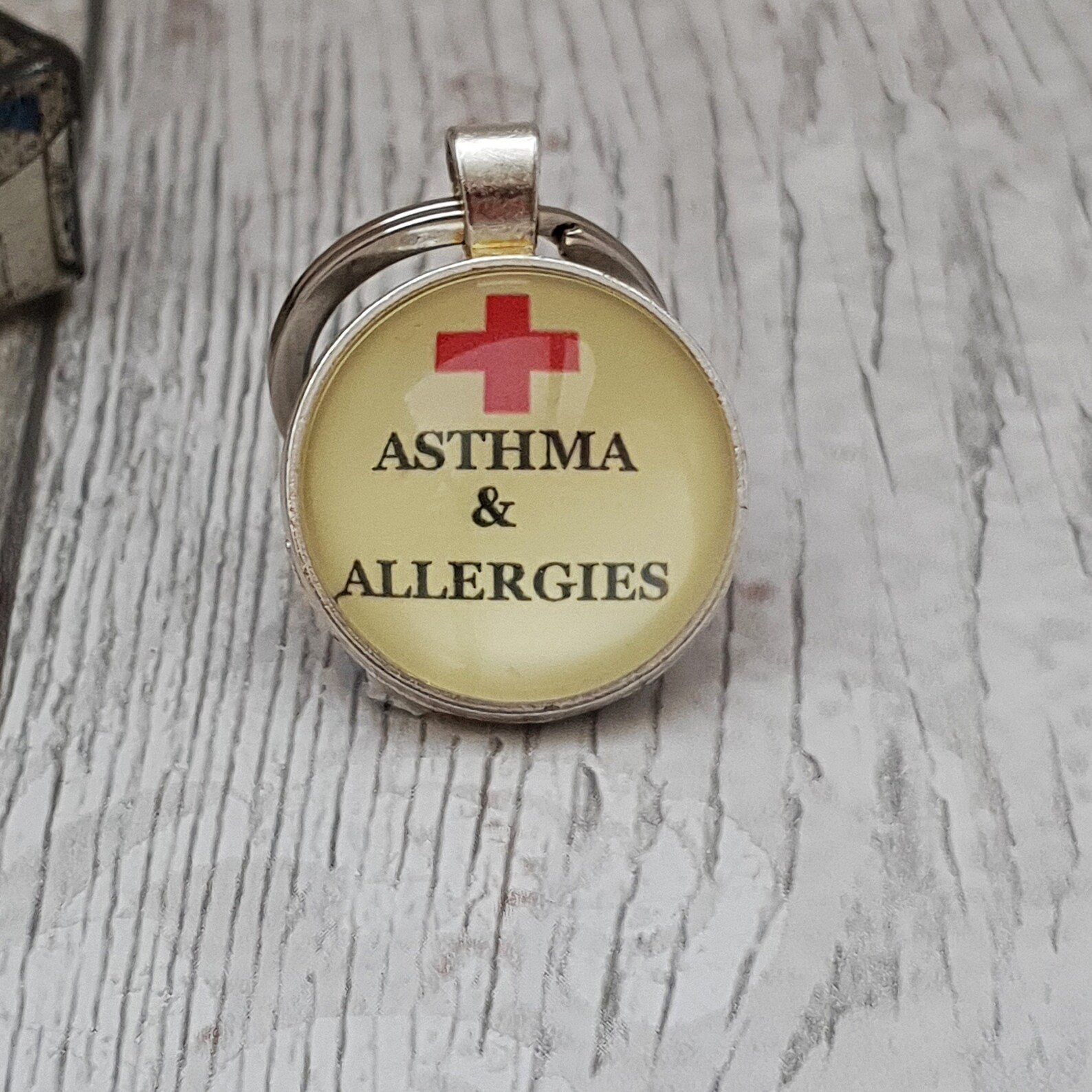 Asthma medical ID tag Allergies medic alert asthmatic Etsy