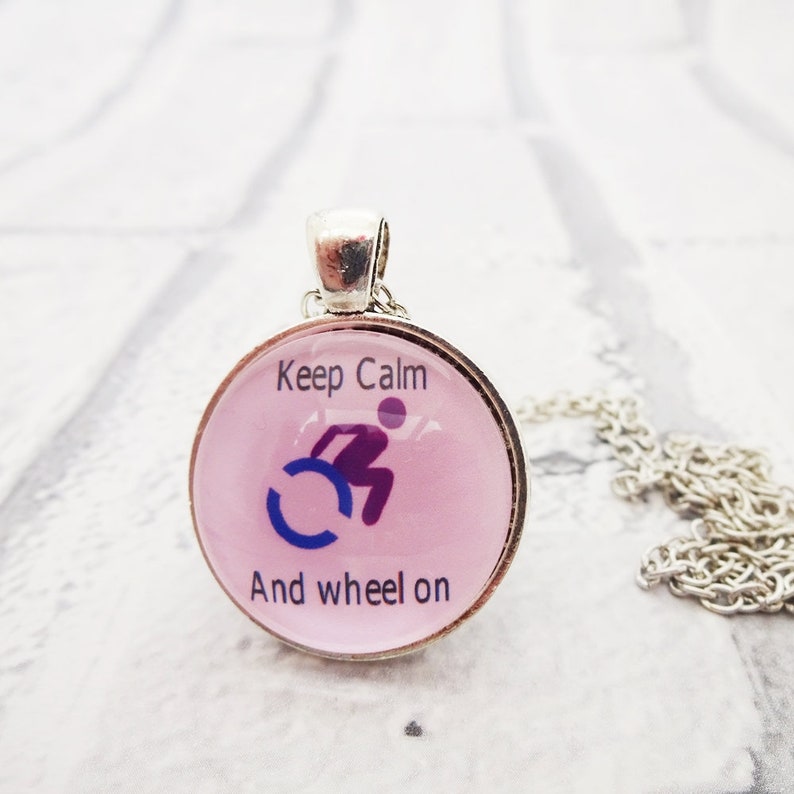 Wheelchair Necklace Disabled Pendant Chronic Illness Etsy