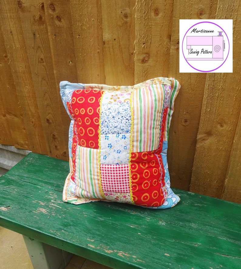 Quilted Pillow Pattern easy sewing pattern quilt block pdf Etsy