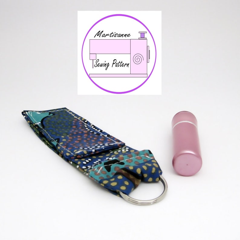 Lip Balm Holder Sewing Pattern Keychain Lipstick Case Etsy