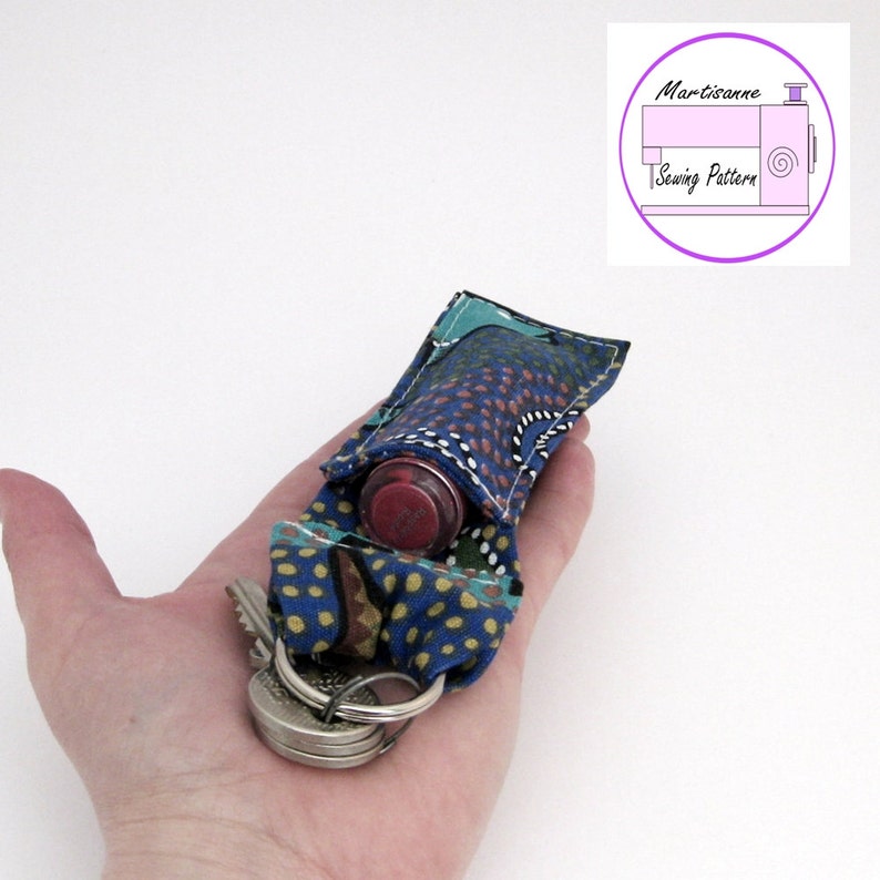 Lip Balm Holder Sewing Pattern Keychain Lipstick Case Etsy