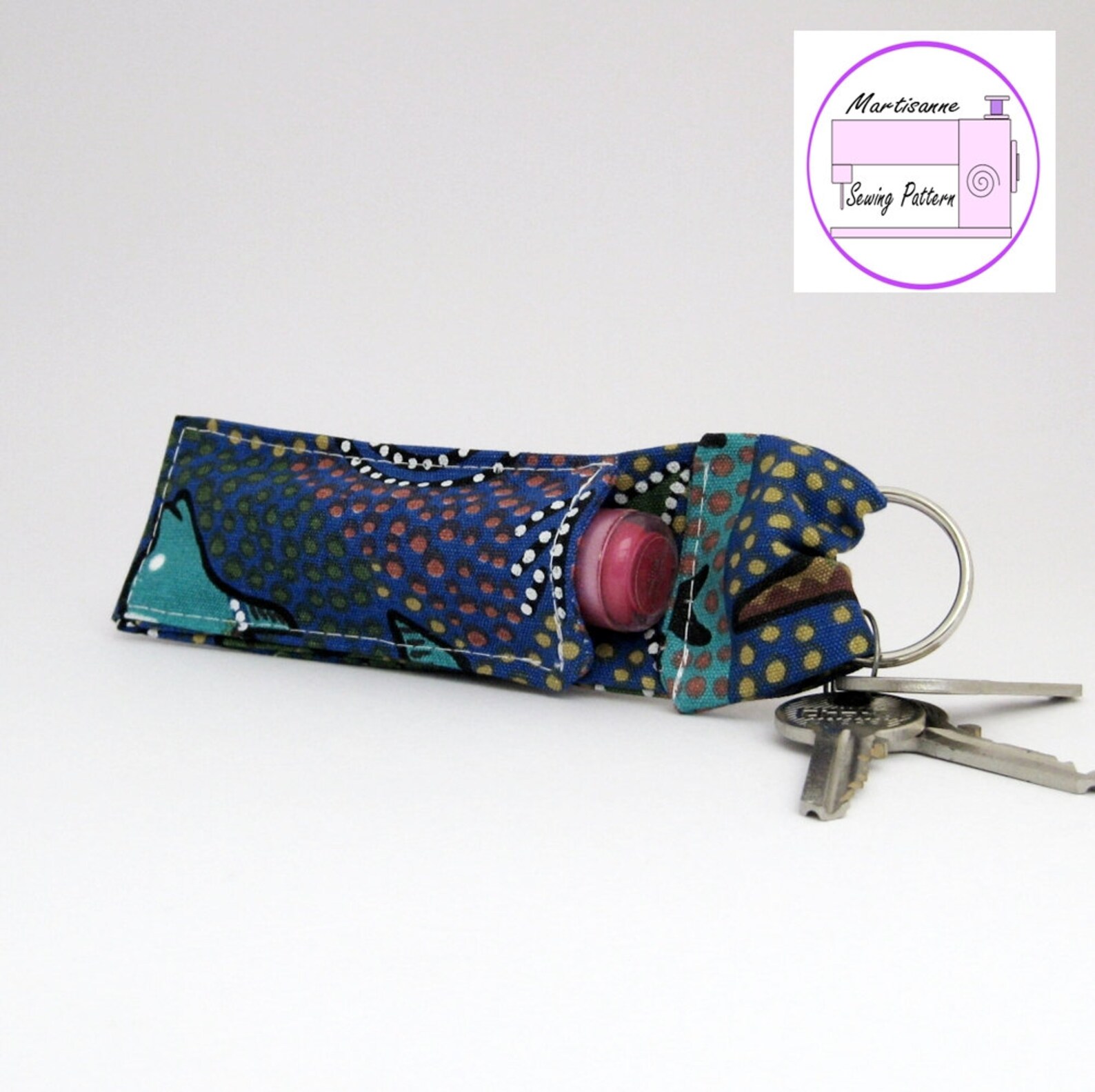 Lip Balm Holder Sewing Pattern Keychain Lipstick Case Etsy