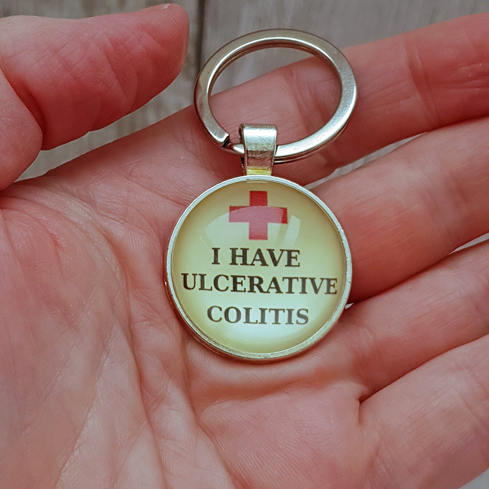 Ulcerative Colitis awareness key fob Crohns medical bag tag Etsy