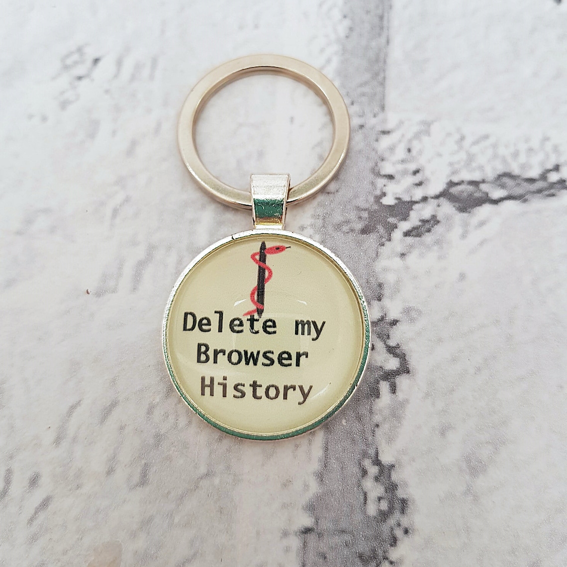 Delete my browser history keychain medical alert keyring Etsy