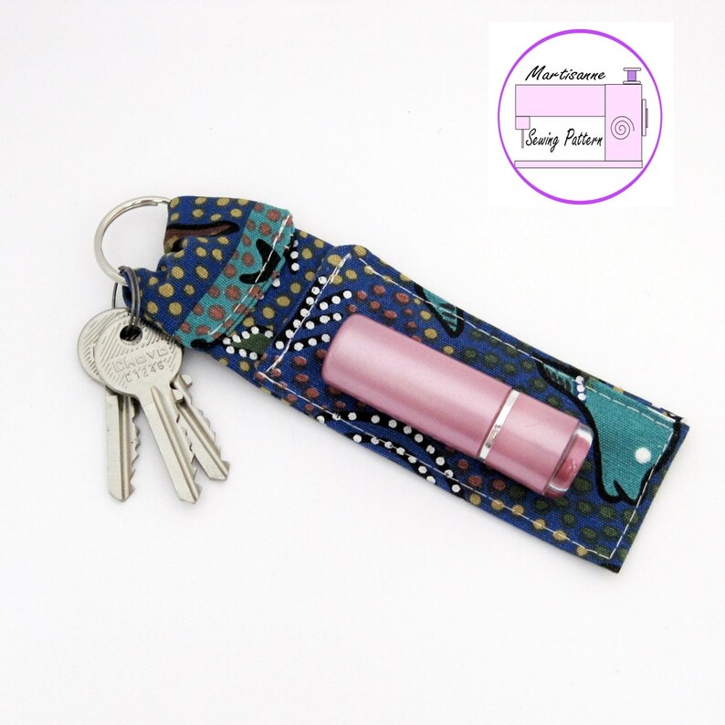 Lip Balm Holder Sewing Pattern Keychain Lipstick Case Etsy
