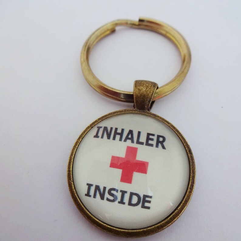 Medical alert medical jewelry inhaler inside asthma Etsy
