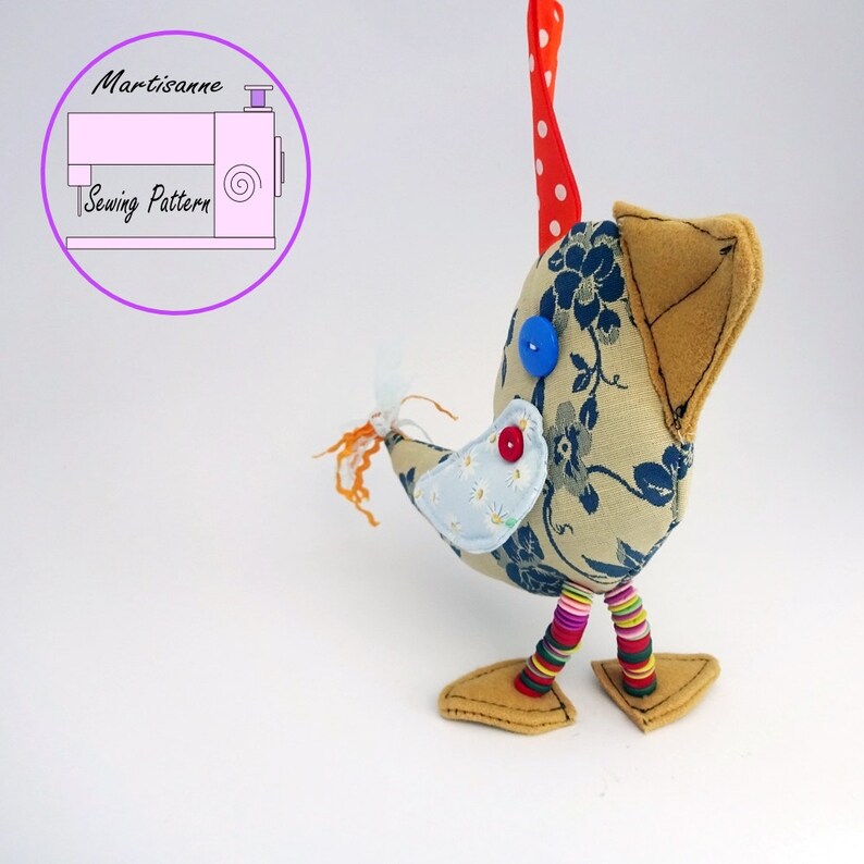 PDF Bird Sewing Pattern Bird Plush Stuffed Bird Easy Etsy Easy sewing projects of stuffed bird how to make a bird plushie