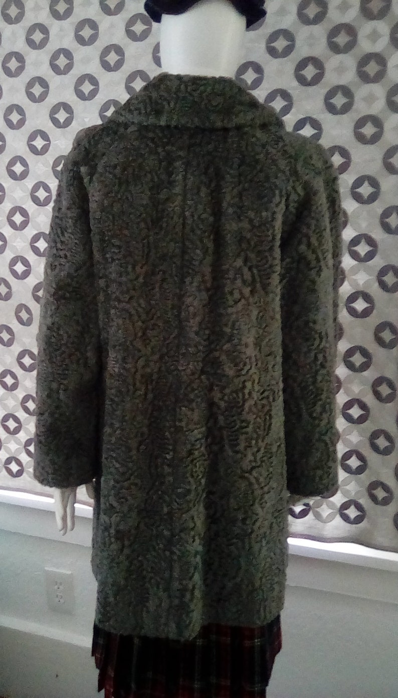 Vintage Grey Faux Persian Lamb 1960s Swing Coat by Susan Lynn Etsy