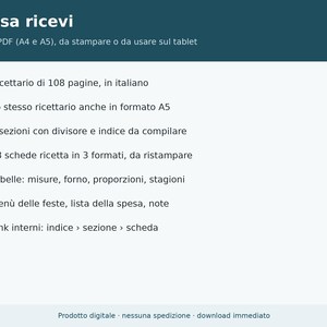 Libro de recetas en PDF para rellenar e imprimir (tamaños A4 y A5) | Libro de recetas digital para tabletas, cuaderno de recetas familiar, tarjetas de recetas imagen 7