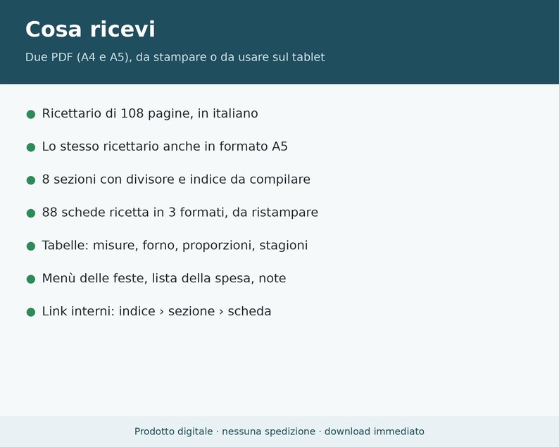 Libro de recetas en PDF para rellenar e imprimir (tamaños A4 y A5) | Libro de recetas digital para tabletas, cuaderno de recetas familiar, tarjetas de recetas imagen 7