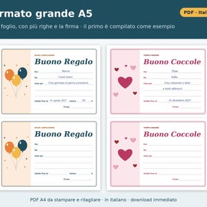 Certificados de regalo imprimibles en PDF | Certificados de regalo para Navidad, cumpleaños, salones de belleza, cenas y tratamientos de bienestar | 6 estilos en 2 formatos para rellenar a mano imagen 4