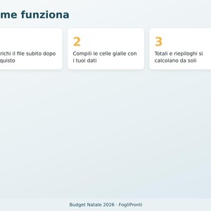 Julbudget 2026 Excel på italienska | Julklappslista, Julplanerare, Högtidsmeny, Gratulationskort, Decemberkalender bild 7