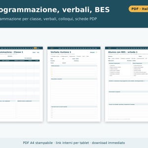 Teacher's Agenda 2026-2027 (Printable and Digital PDF) | Teacher's Grades and Attendance Record, Teacher's Agenda, Teacher's Planner in Italian image 5