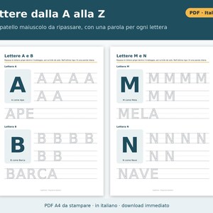 Werkbladen voor schrijfvoorbereiding voor kinderen (PDF) | Werkboek voor schrijfvoorbereiding voor kinderen van 3-6 jaar: Lijnen, patronen, letters en cijfers om te herhalen, kleuterschool afbeelding 4