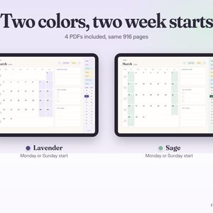 ADHD Digital Planner 2026-2027, Hyperlinked iPad Planner for GoodNotes Notability, Daily Weekly Monthly, Habit Mood Tracker image 6