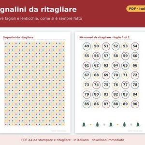 Printable Bingo (PDF) | 48 Cards, Board, 90 Numbers to Cut Out, Kids' Version, Rules and Prizes, Family Christmas Game image 6