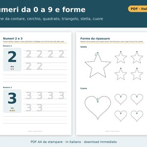 Werkbladen voor schrijfvoorbereiding voor kinderen (PDF) | Werkboek voor schrijfvoorbereiding voor kinderen van 3-6 jaar: Lijnen, patronen, letters en cijfers om te herhalen, kleuterschool afbeelding 5