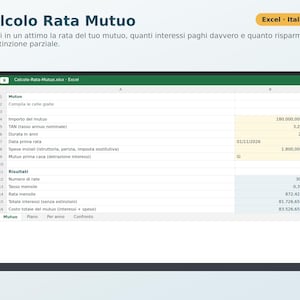 Mortgage Payment Calculator in Excel | French Amortization Schedule, Interest, Early Repayment, 730 Tax Deduction image 1