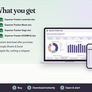 Expense Tracker Spreadsheet Google Sheets & Excel | Spending Log, Monthly Report, Subscription Tracker image 7