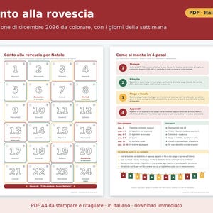 2026 Advent Calendar for Kids (Printable PDF) | 24 Activity Cards, DIY Envelopes, Number Labels, Coupons, Countdown image 4