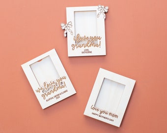 Mother&#39;s Day Gift Fridge Photo Magnet Frame,Gift for Grandma,Gift for Mom,Mother&#39;s Day Gift Idea,Photo Frame Fridge,Wallet Size Photo Frame