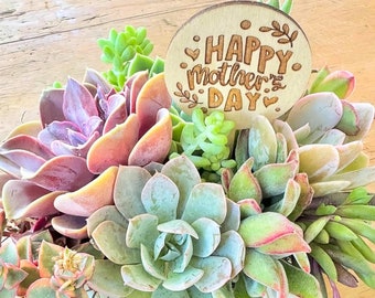 Mother's Day Plant Stake, Personalized Garden Gift for Mom, Flower Plant Mom Love You Flower Stake, Personalized Mother's Day Gift  Stake