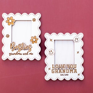 Mother&#39;s Day Gift Photo Magnet Frame,Gift for Grandma,Gift for Mom,Mother&#39;s Day Gift Idea,Photo Frame Fridge,Wallet Size Photo Frame