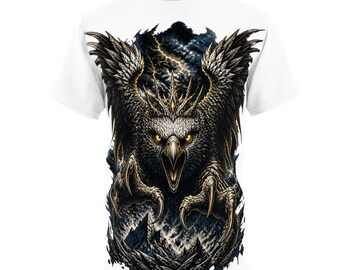 Griffin Graphic T-Shirt, Dark Fantasy Mythical Creature Tee, Gothic Streetwear Shirt, Medieval Fantasy Art