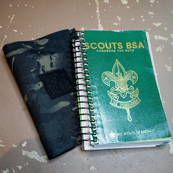 Tactical Cover for the BSA Scouts Handbook for Boys, Cordura Cover, Scouts Handbook Sleeve