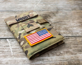 Green Book Cover / Cordura Cover in Multicam, OCP, NWU ect