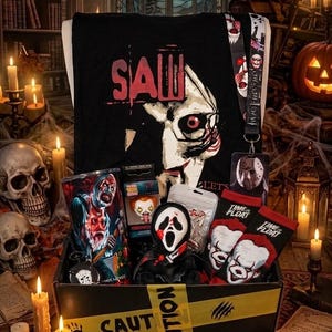 Anpassad julklapp med skräckmysterier | Spöklikt Halloween-fanset (välj storlek)