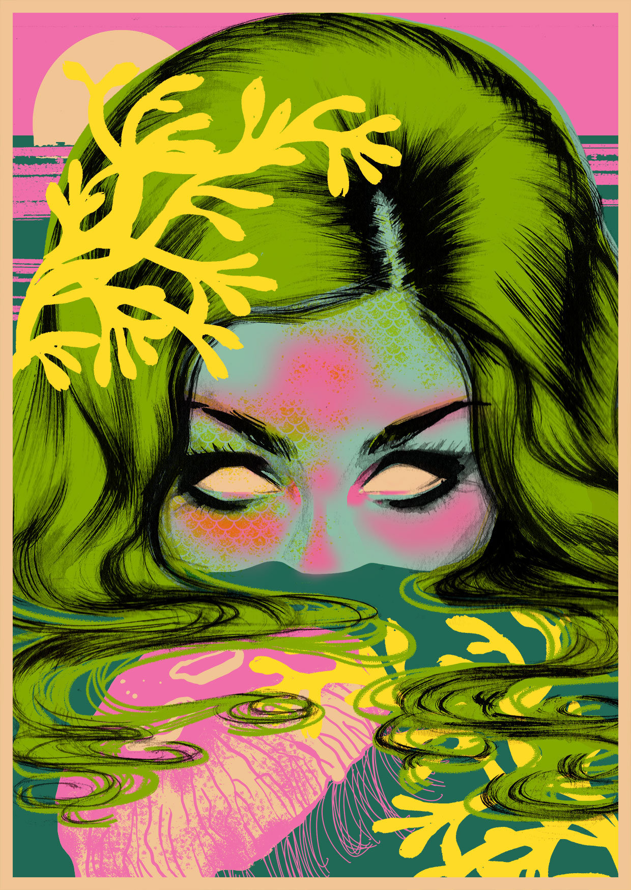 A3 Sea Witch Print
