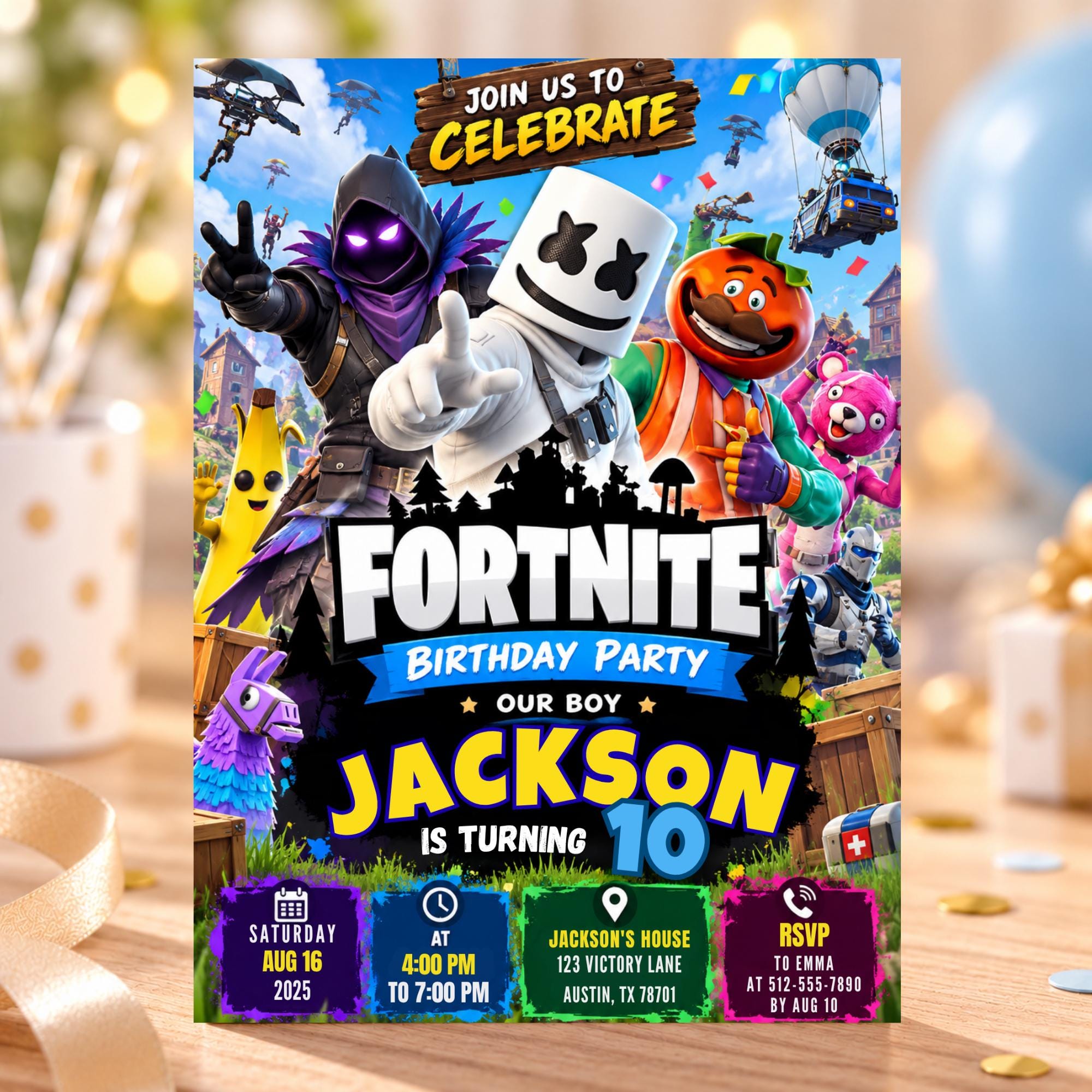 Fortnight Birthday - Etsy