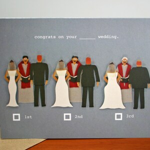 Mariage pratique complet - carte de félicitations de mariage drôle