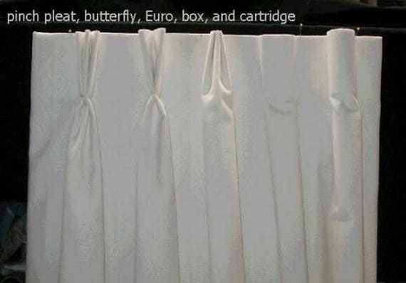 Pleated Striped Sheer Drapery White Or Ivory Color Sheers Etsy