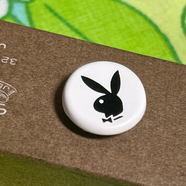 VINTAGE Playboy Bunny Metal Button Cover | 1960's - 1970's | Q25