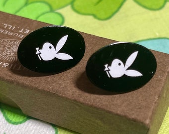 Black playboy sale bunny earrings