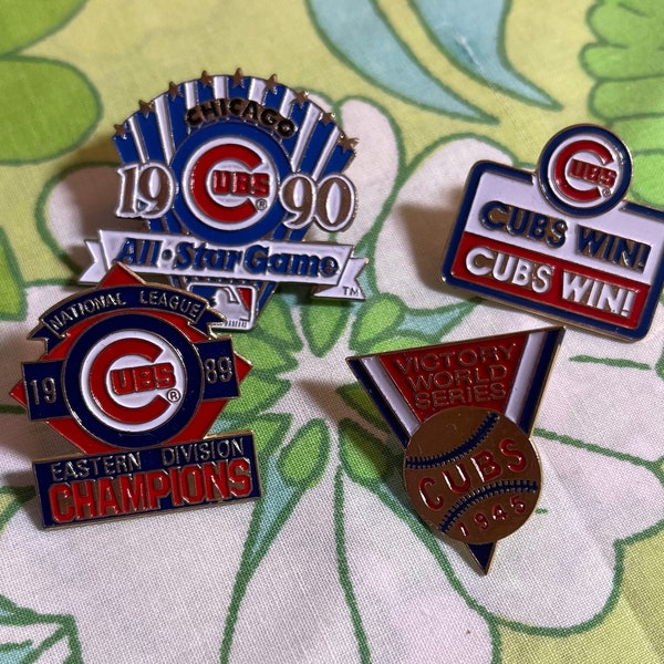 VINTAGE Chicago Cubs MLB Lapel Pins | S56