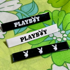 VINTAGE Playboy Bunny Metal Hair Barrettes | 1960&#39;s - 1970&#39;s | S35