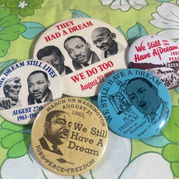 VINTAGE 1983 We Still Have A Dream March On Washington Pin / Button | 14L
