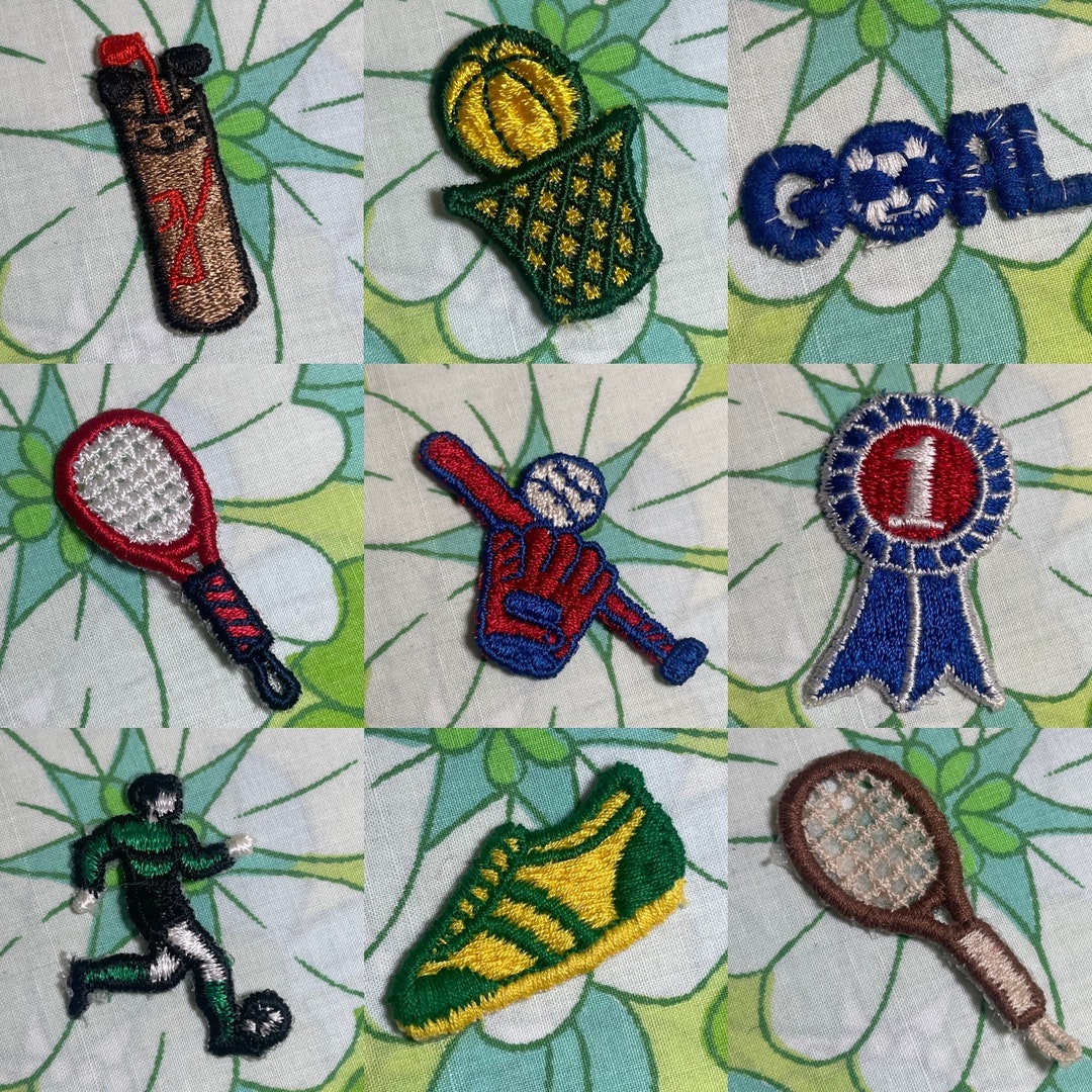 VINTAGE Sports Patches | Soccer Tennis Basketball Baseball Golf | S7 - Etsy