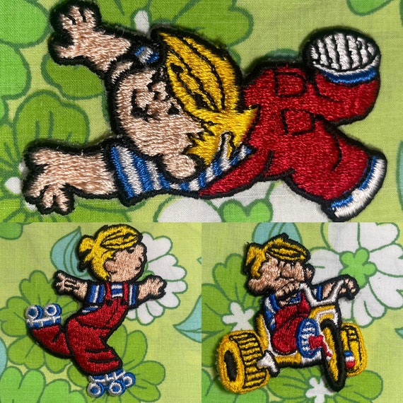 VINTAGE Embroidered Dennis the Menace Patches | 5A - image 1