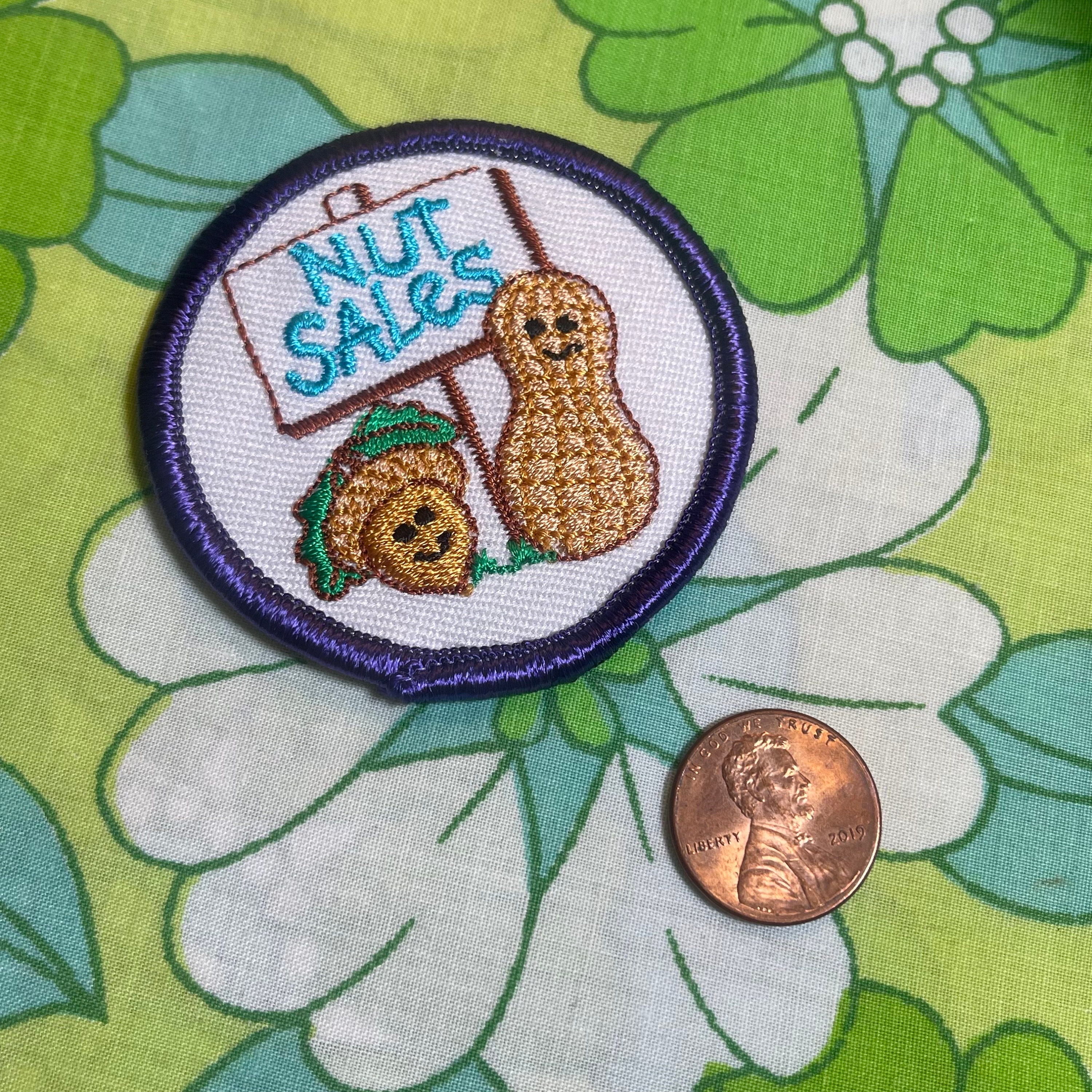 VINTAGE Girl Scout Patches 1990's 2000's Awards Nut Sales Cookies DR3 