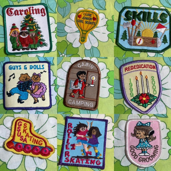 VINTAGE Embroidered Girl Scout Patches | 6G | Rol… - image 1